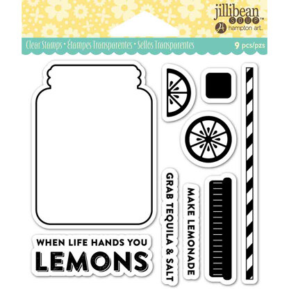 Hampton Art Jillibean Soup Clear Stamps 4"X4" - Lemonade