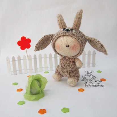 Pebble doll Goatling - knitting pattern