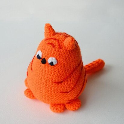 Little Fat Cat Crochet Pattern, Cat Amigurumi