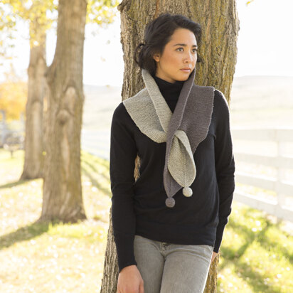 Coyote Keyhole Scarf in Imperial Yarn Columbia - P117 - Downloadable PDF