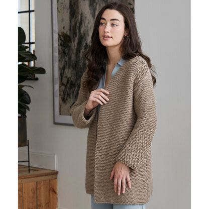 "Ray" - Jacket Knitting Pattern Women in Debbie Bliss Merion by Debbie Bliss