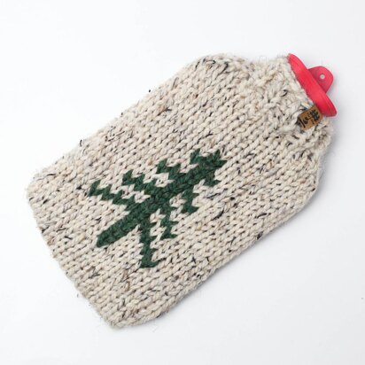 Tree Hot Water Bottle Cover Sleeve Cozy Chunky