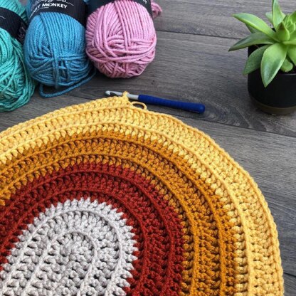 Great Granny Crochet Blanket Kit Cheerful Colours Rainbow Yarn