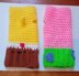 Crochet Spongebob Themed Fingerless Gloves