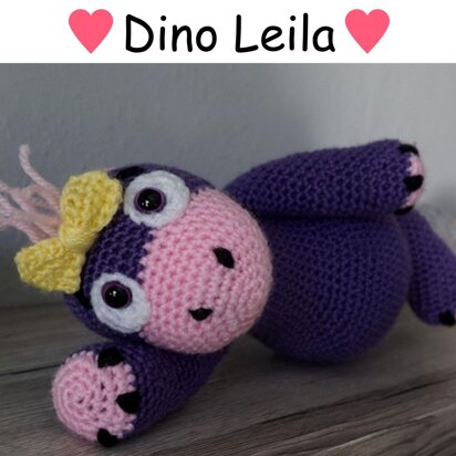 Crochet Pattern for the Dino Leila!