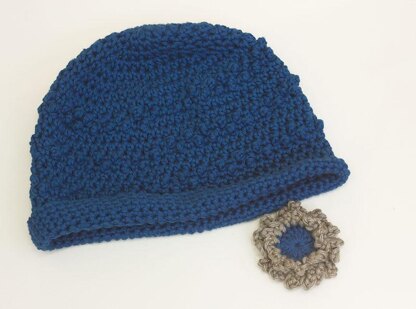 Mock Popcorn Stitch Crochet Hat