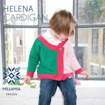 "Helena Cardigan" - Cardigan Knitting Pattern in MillaMia Naturally Soft Merino