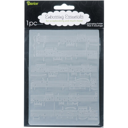 Darice Embossing Folder 4.25"X5.75" - Sheet Music