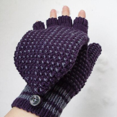 Slip Stitch Flip Tops Handschuhe