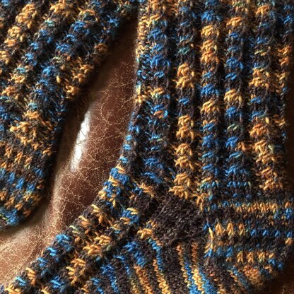 Variegated Cable Socks