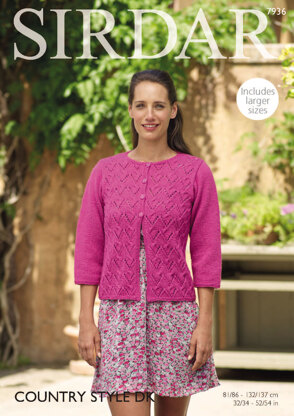 Jacket in Sirdar Country Style DK - 7936 - Downloadable PDF