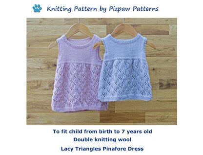 P141 Lacy Triangles Pinafore Dress