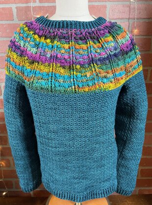 Colorful Popcorn Pullover