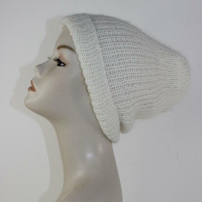 Fluffy Rib Slouch Hat