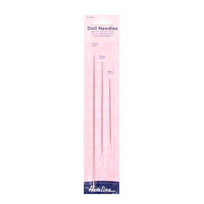 Hemline 3 Doll Needles (89mm, 130mm and 174mm)