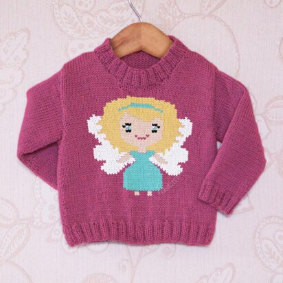 Intarsia - Angel Chart - Childrens Sweater