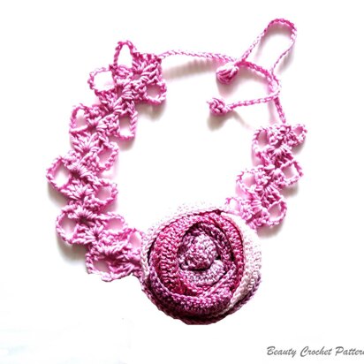 Headband with Rose