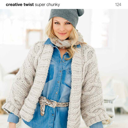 Cabled Jackets in Rico Creative Twist Super Chunky - 124
