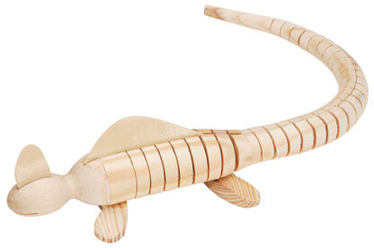 Darice Wood Wiggle Animal - Lizard 11.5"X1"