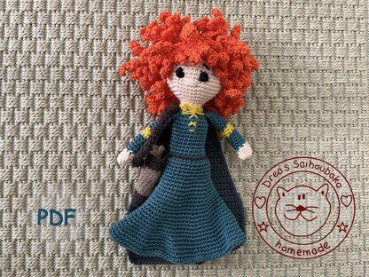 Scottish Princess amigurumi doll