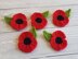 Bundle of 3 Remembrance Poppy Flowers Crochet Patterns