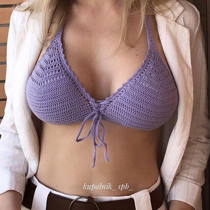 Scalloped Bandeau Bikini Top Crochet Pattern. Bikini Bra PDF Crochet  Pattern _ C27 