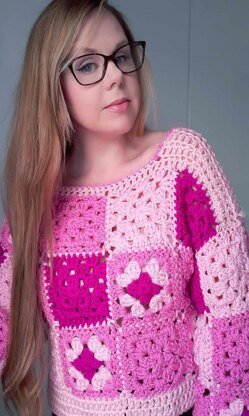 Crochet Granny Square Sweater Pattern