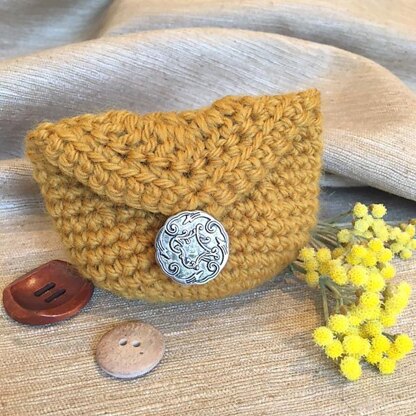 Coin Purse with Button - US Version