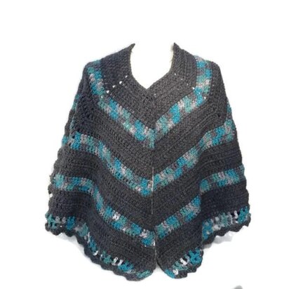 Open Poncho Shawl