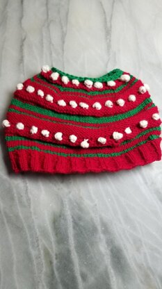 Cheer For the Elves Ponytail Hat