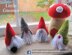 Little Gnomes with Mushrooms Houses Amigurumi