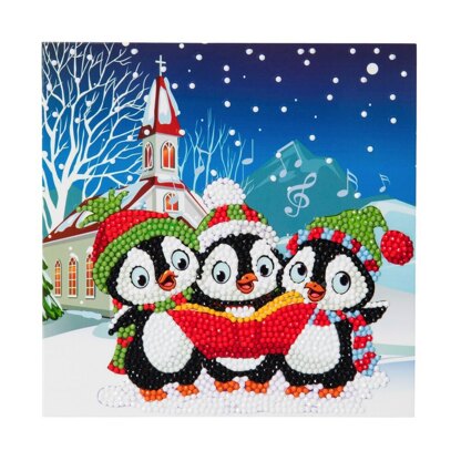 Craft Buddy Penguin Christmas Carols Crystal Card Kit
