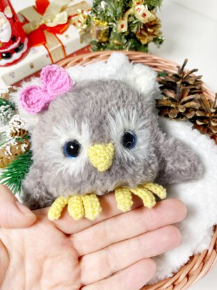 Plush Owl Christmas Amigurumi