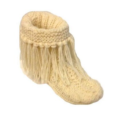 Fringed Slipper Booties