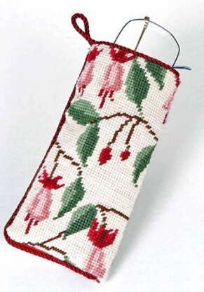 Cleopatras Needle Fuchsia Spectacles Case Tapestry Kit - 7.2 x 6.7in/ 18 x 17cm