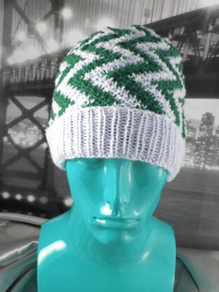 Zig Zag Stripe Beanie