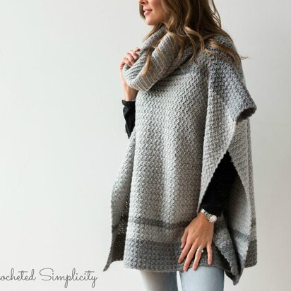 Emelyn Cowl Neck Poncho