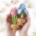 Flower crochet pattern amigurumi bouquet iris, peony, tulip, flowers in pots pattern ladybug kawaii secret garden gnome (Tutorial PDF file) by AradiyaToys (Olka Novytska) Mini Kingdom