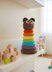 Rainbow Bear stacking rings toy