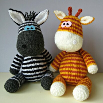 Gerry Giraffe and Ziggy Zebra