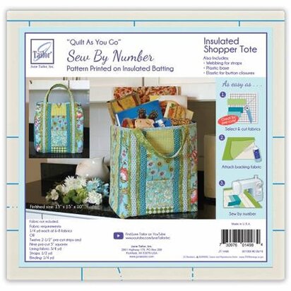 June Tailor Inc Quilt As You Go Insulated Shoppers Tote