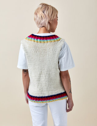 Made with Love - Tom Daley Rainbow Admire XXL Vest Knitting Kit
