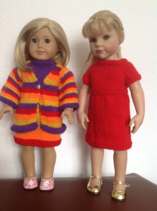 Coat of many colours for 18 inch dolls