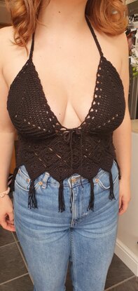 4am Bralette - Free Crochet Pattern for Women in Paintbox Yarns Cotton DK -  Downloadable PDF