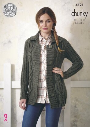 Jackets in King Cole Chunky - 4721 - Downloadable PDF