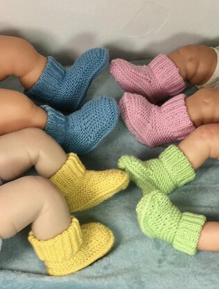 Baby Simple Circular Booties