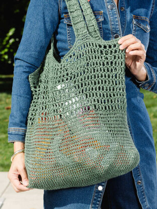 Cove Bag in Berroco Modern Linen - Downloadable PDF