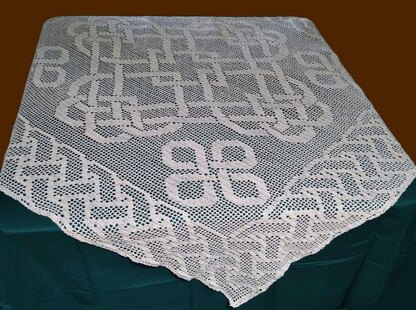 Celtic Love Knots Tablecloth Crochet Pattern