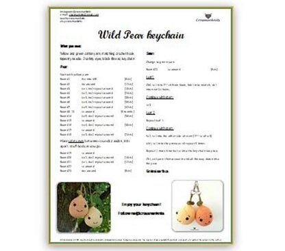 Wild Pear Keychain