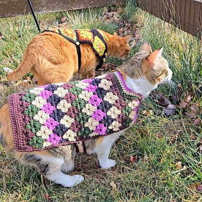 Diamond Striped Cat Sweater